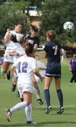 Megan Dunnigan scores her first goal of the season in the ORU loss.