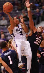 Senior Deshaunt Walker and SFA open SLC play with Lamar Thursday.