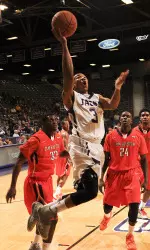 Senior Deshaunt Walker scored 22 points off the bench in SFA's 74-58 win at Northwestern State Thursday night.