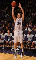 Jacob Parker notched his fifth double-double of the season, tallying 28 points with 11 rebounds against Sam Houston State.