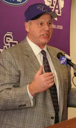 Coach Conque has added eight veteran coaches to the SFA staff