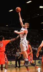 Sophomore Thomas Walkup scored a career-high 27 points in 77-50 win at Houston Baptist.