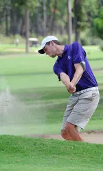 Senior Blake Pugh is tied for 12th with a 1-over 73 through round one