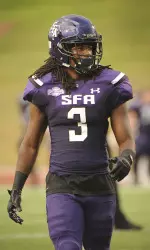 Senior Keavon Madison is one of nearly two dozen Lumberjacks who hail from the Houston area