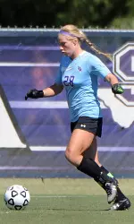 Senior goalkeeper Morgan Glick picked up her eighth consecutive victory in SFA's 3-1 win at Nicholls.