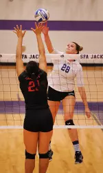 Junior Tori Bates posted a match-high 12 kills in Thursday night's win
