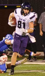 Junior Aaron Thomas leads the SLC and ranks 16th nationally in punt return average