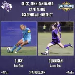 Glick and Dunnigan named Capital One Academic All-District.