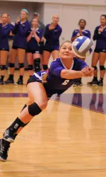 Madison Martin led SFA with nine digs in Saturday's win.