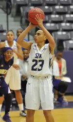 Paulletta Powell and the Ladyjacks earned their first victory of the season on Tuesday night