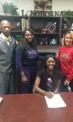Dawnshae Evans is one of six new members of the SFA track and field family