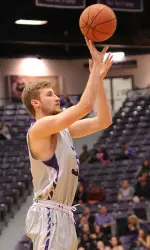 Senior Tanner Clayton recorded 9 points and 6 rebounds in his first SFA start.