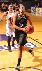 Tierany Henderson was named to the All-Tournament Team after leading SFA with 19 points on Saturday night