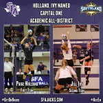 Holland and Ivy were named Capital One Academic All-District