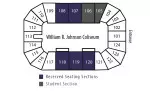 Official SFA student section upgraded to sections 105 and 106.