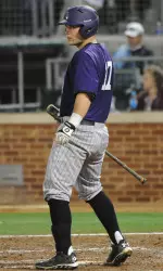 Sophomore Joseph Olson recorded all three RBI for SFA in 12-3 loss to No. 21/24 Texas A&M.