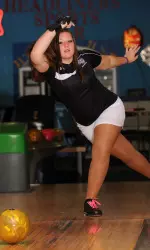 Freshman Brionna Newton placed first in the individual competiton at the UCM Invitational