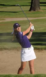 Sophomore Mackenzie Steiner is currently tied for first, carding a personal-best 71