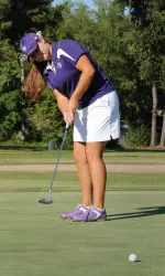 Freshman Piper Kyle tied her career-best with a 1-over 73 in the opening round of the JMU Eagle Landing Invitational