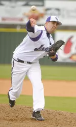 Kevin Bishop went 5.1 innings for SFA, allowing four runs on seven hits, earning the no decision