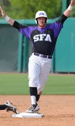 Mackenzie Handel's two-run blast in the eighth lifted SFA to the win over Texas Tech