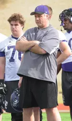 Head coach Clint Conque and SFA begin its first full week of spring practices