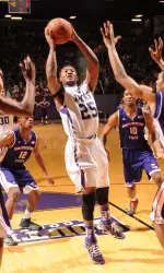 Senior Desmond Haymon and SFA will close the regular season with two games at home.