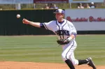 Freshman Conner Fikes finished 2-for-3 in SFA's loss to ORU.