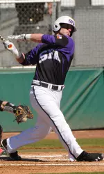 Senior Mackenzie Handel finished 2-for-3 in SFA's 7-2 loss at Arkansas.
