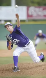 Junior Dillon Mangham will make his first Friday start for SFA tomorrow night against Lamar.