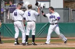 Senior Mackenzie Handel hit his 10th homerun of the season in SFA's loss to No. 13 TCU on Tuesday.