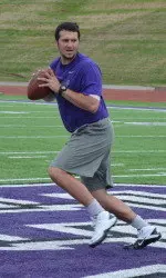 Quarterback Brady Attaway was one of nine former 'Jacks to participate in SFA's Pro Day