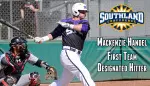 Senior designated hitter Mackenzie Handel was named first team All-SLC on Monday.