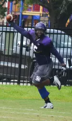 Junior defensive tackle Donald Bryant capped the morning session with a pick-six on the final play