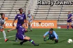 Senior Megan Dunnigan scored two goals in SFA's 3-0 win over Nevada in Austin.
