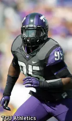Former TCU defensive end Devonte Fields has joined the SFA roster