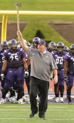 Head coach Clint Conque and the Lumberjacks look for their second win of the four-game home stand