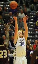 Senior Jacob Parker and SFA will play at Central Arkansas on Tuesday.