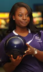 Sophomore Kiara Grant recorded three 200-plus games over the opening day of the Mid-Winter Invitational