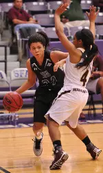 Charisma Alexander scored a season-high 8 points in SFA's victory