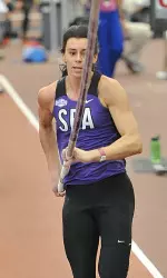 Demi Payne owns the three best marks in the NCAA this year