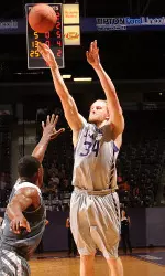Jacob Parker recorded his second double-double of the season in SFA's 82-65 win at Lamar.