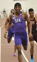 My'Lik Kerley and the SFA men's 4x400 relay team own the 13th fastest time in the NCAA this year