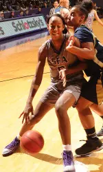 Porsha Roberts led all scorers with 26 points on Saturday afternoon in Lake Charles
