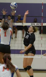 Senior Tori Bates swung down on a team-high 13 kills.