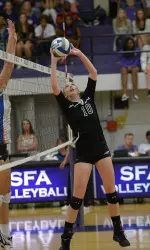 McKenzie Brewer aims to build on her great week as SFA's setter.