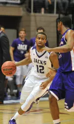 Dallas Cameron (12) saw time in all 34 of SFA's 2014-15 tilts.