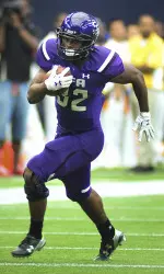 Loren Easly ripped off an 80-yard touchdown run in NRG Stadium on Saturday evening.