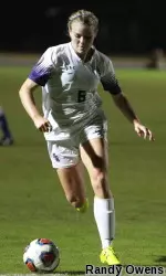 Kelly Ann Craig took the free kick that resulted in SFA's goal on Friday night at UCA