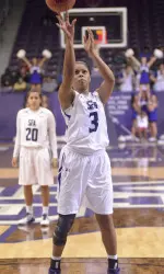 Freshman Chanell Hayes led SFA with 12 points on Saturday night